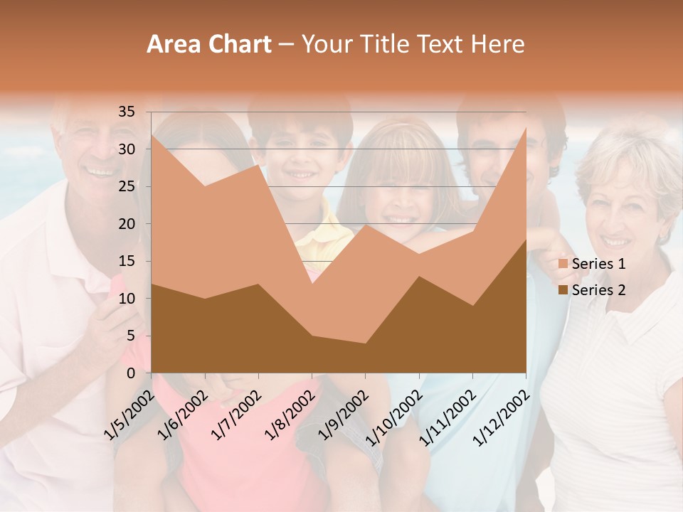 Mum Shoreline Caucasian PowerPoint Template