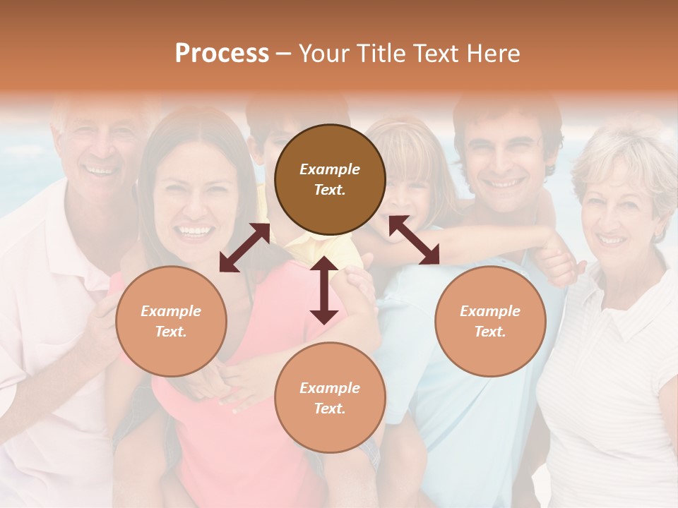 Mum Shoreline Caucasian PowerPoint Template