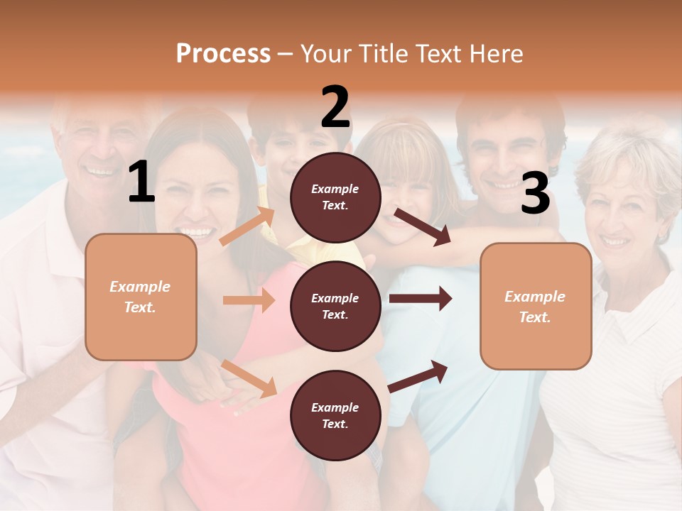 Mum Shoreline Caucasian PowerPoint Template