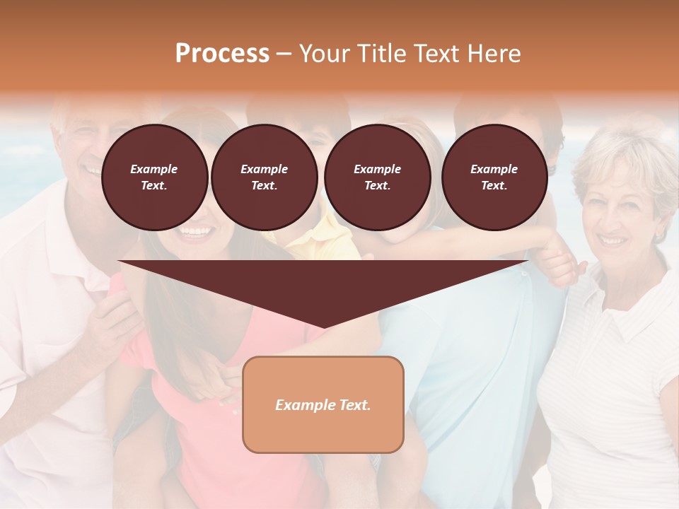 Mum Shoreline Caucasian PowerPoint Template