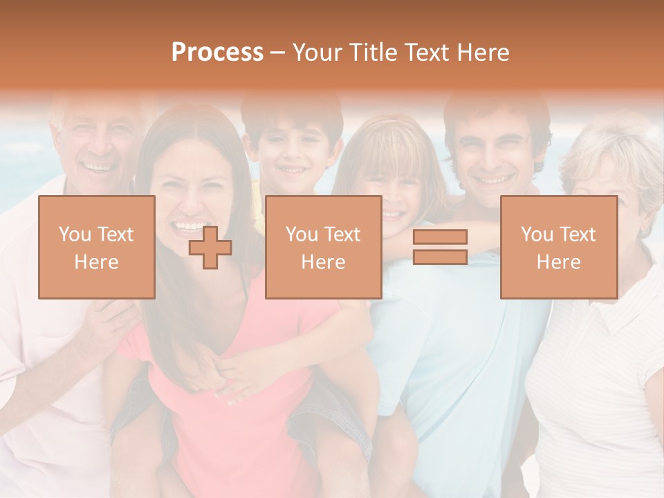 Mum Shoreline Caucasian PowerPoint Template