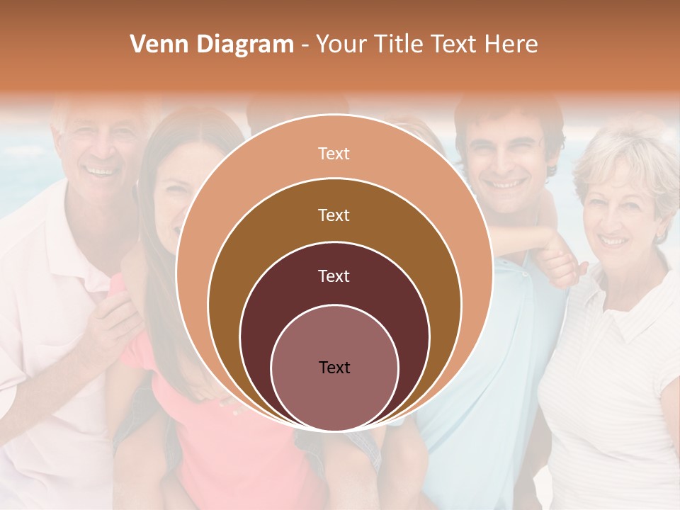 Mum Shoreline Caucasian PowerPoint Template