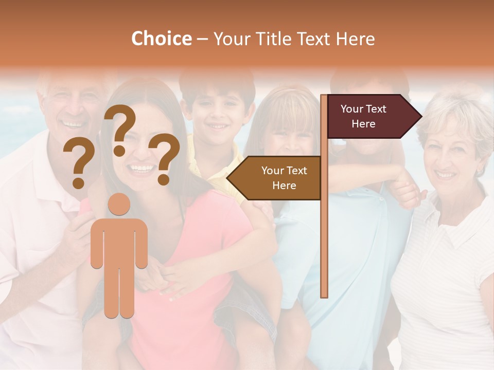 Mum Shoreline Caucasian PowerPoint Template
