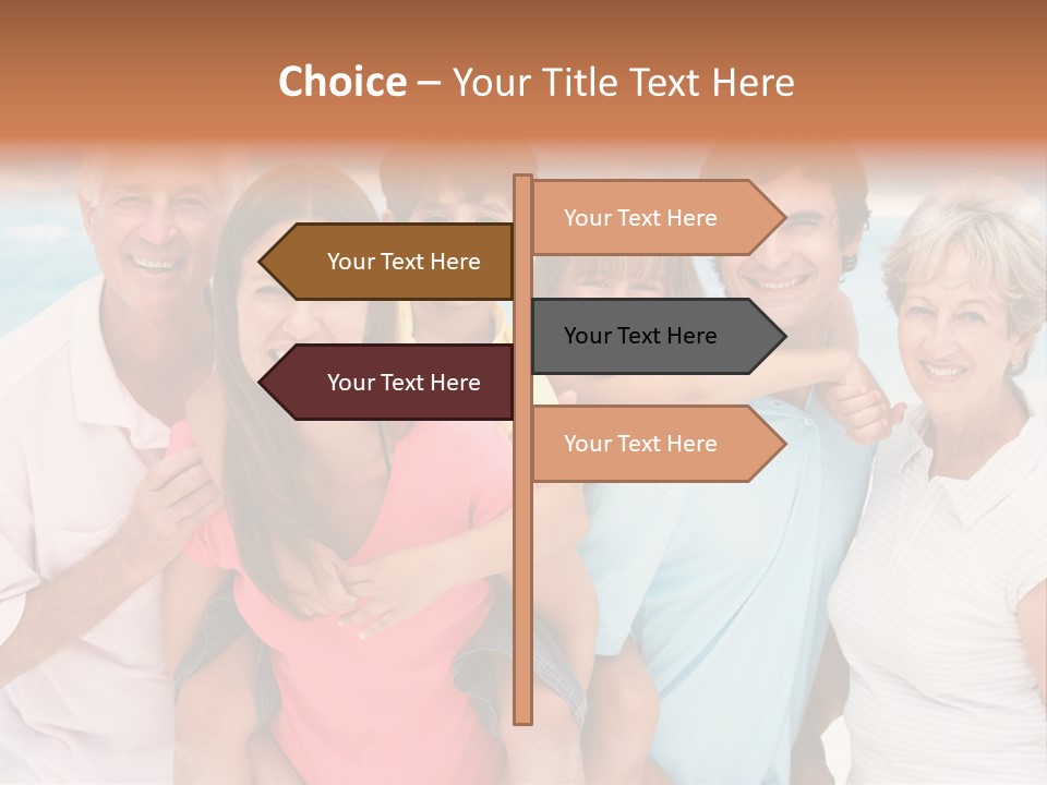 Mum Shoreline Caucasian PowerPoint Template