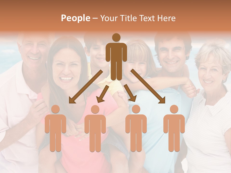 Mum Shoreline Caucasian PowerPoint Template