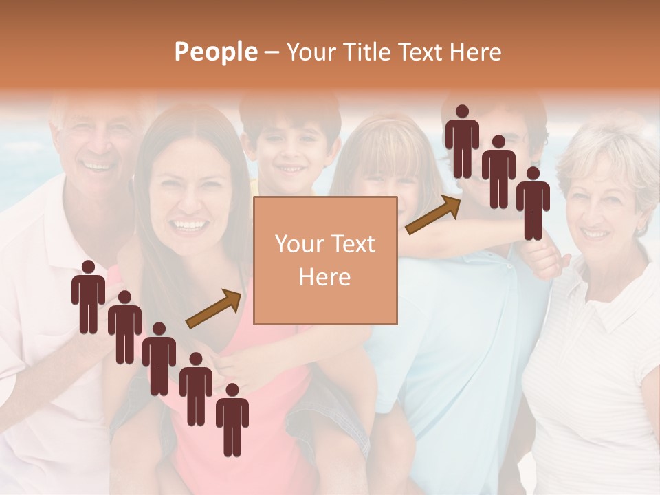 Mum Shoreline Caucasian PowerPoint Template