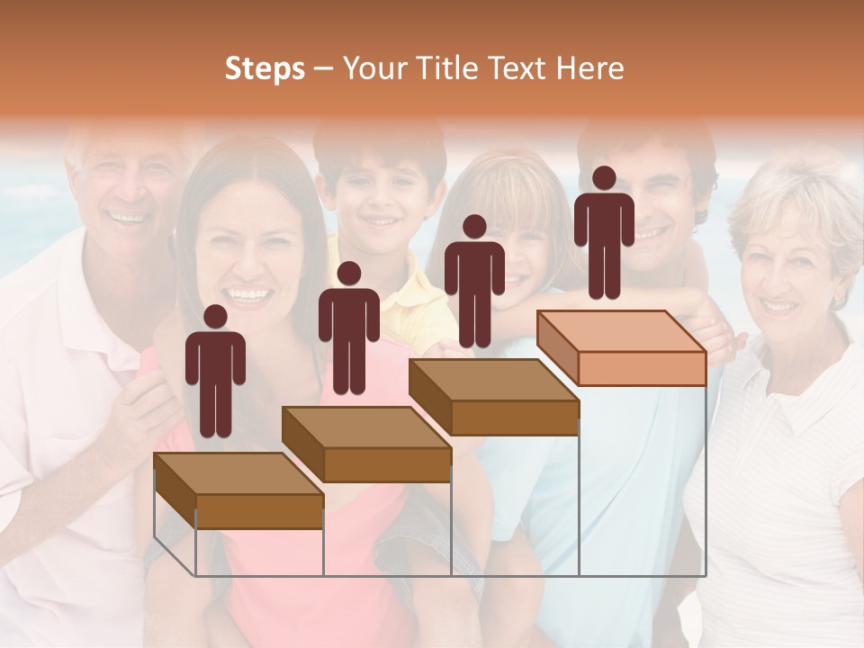Mum Shoreline Caucasian PowerPoint Template