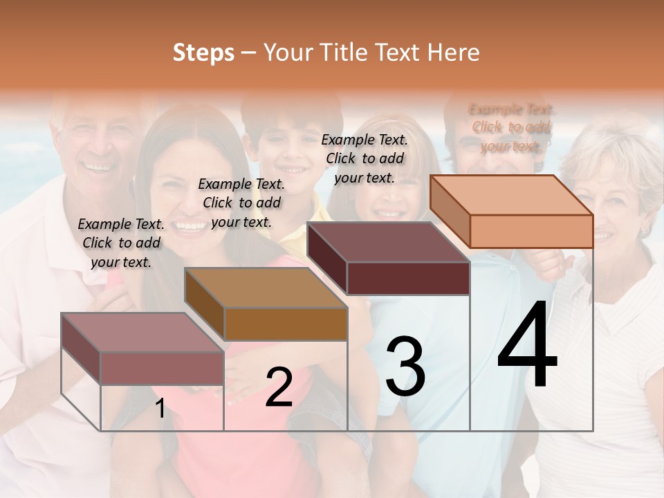 Mum Shoreline Caucasian PowerPoint Template