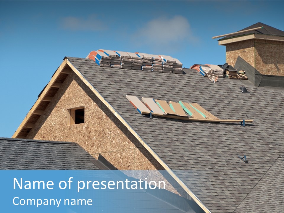 Building Shingles Exterior PowerPoint Template