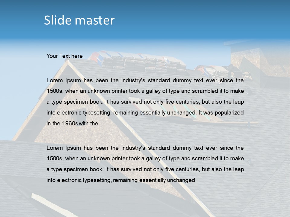 Building Shingles Exterior PowerPoint Template