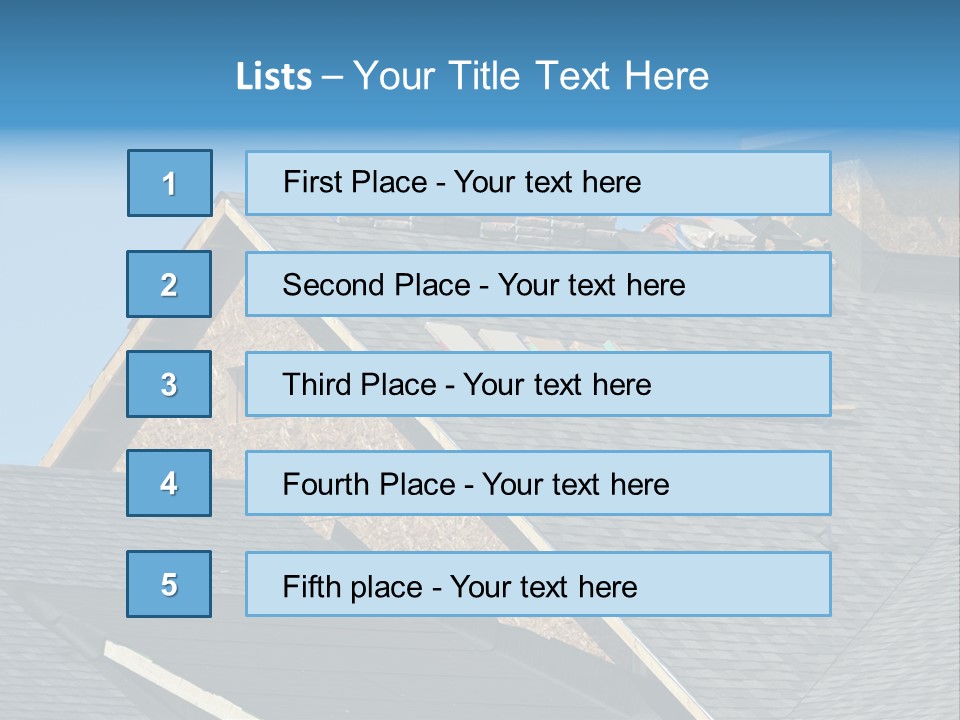 Building Shingles Exterior PowerPoint Template