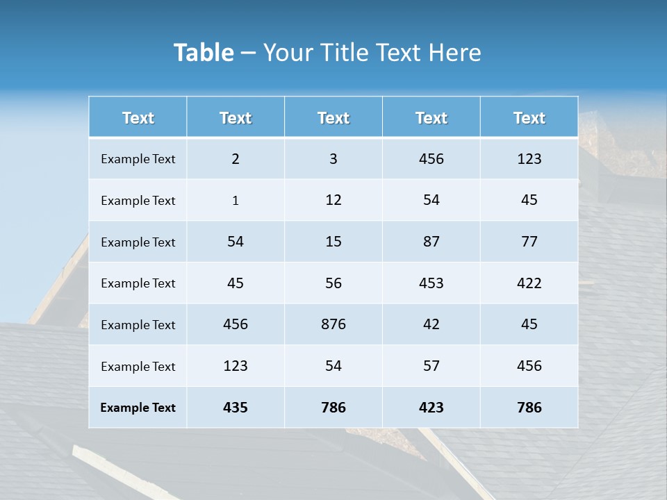 Building Shingles Exterior PowerPoint Template