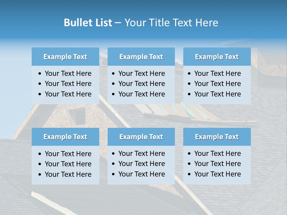 Building Shingles Exterior PowerPoint Template