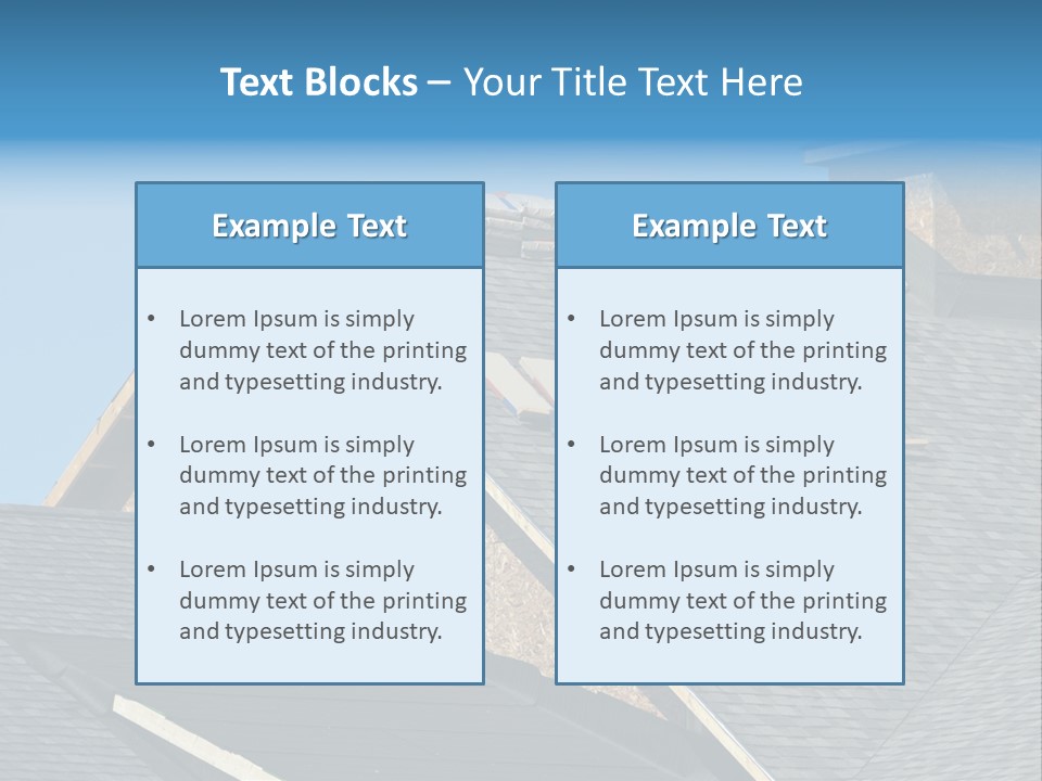 Building Shingles Exterior PowerPoint Template