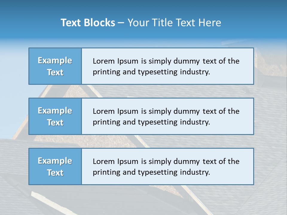 Building Shingles Exterior PowerPoint Template