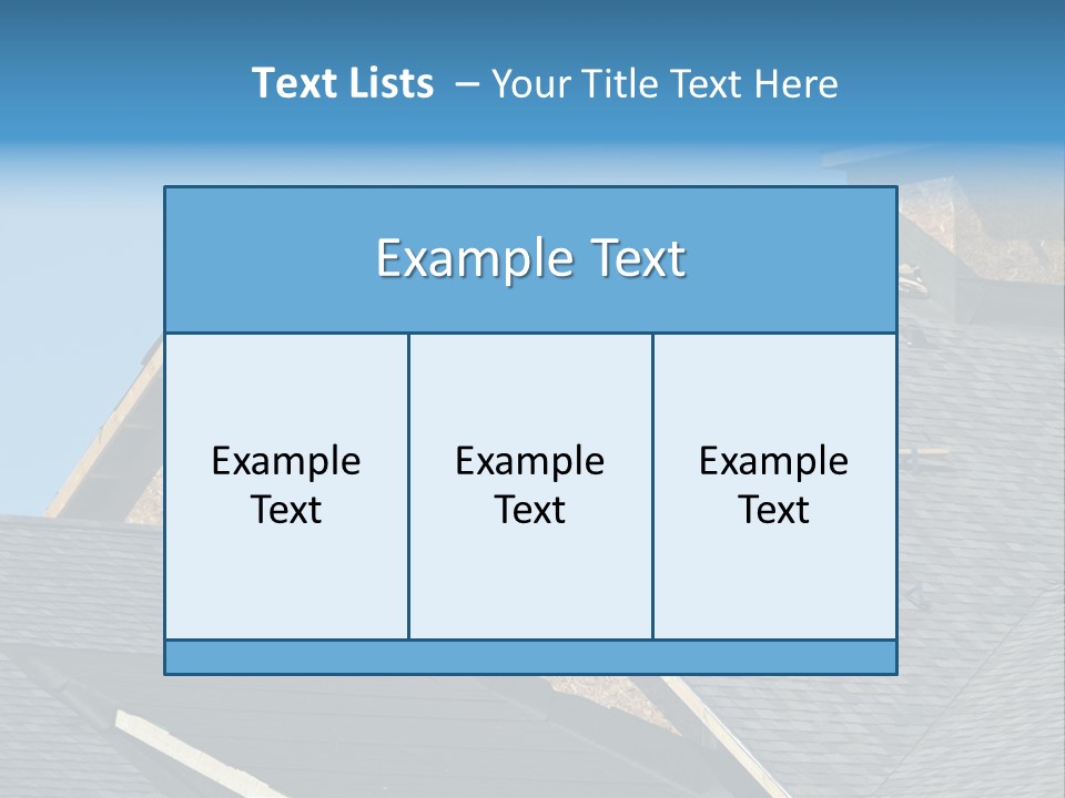 Building Shingles Exterior PowerPoint Template