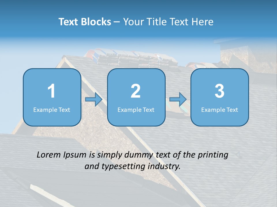 Building Shingles Exterior PowerPoint Template