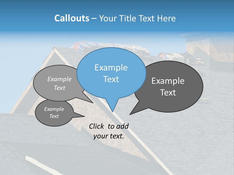 Building Shingles Exterior PowerPoint Template