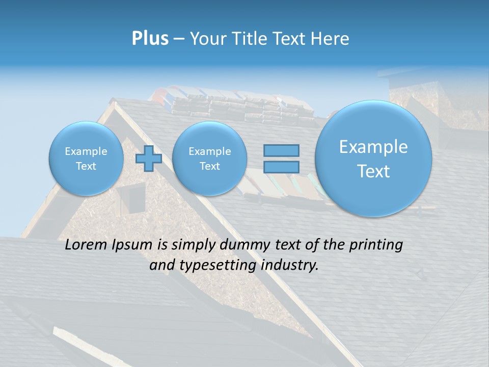 Building Shingles Exterior PowerPoint Template