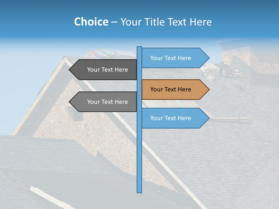 Building Shingles Exterior PowerPoint Template