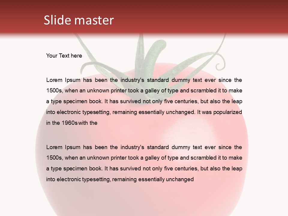 Ripe White Macro PowerPoint Template
