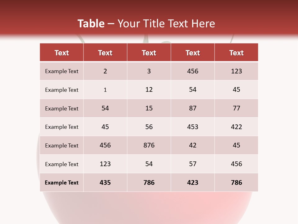 Ripe White Macro PowerPoint Template
