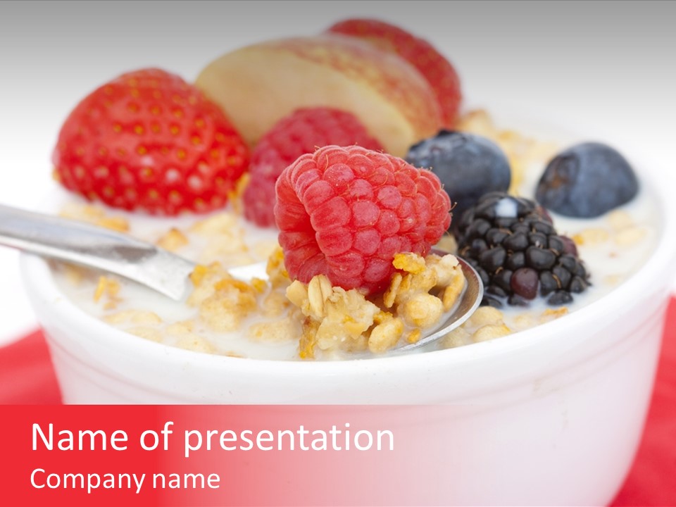 Fruit Grain Cereal PowerPoint Template