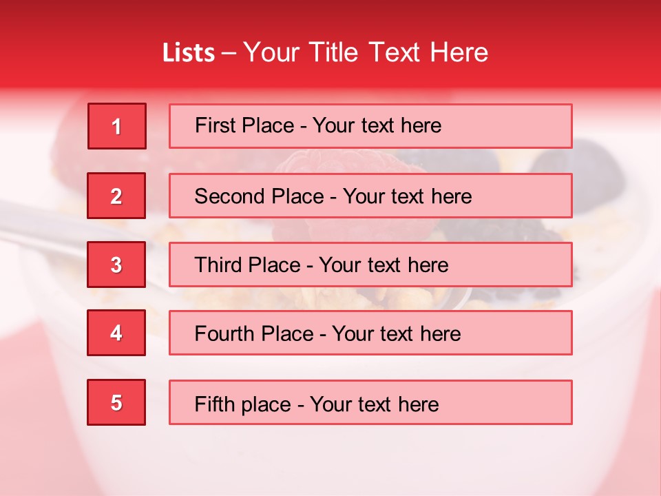 Fruit Grain Cereal PowerPoint Template