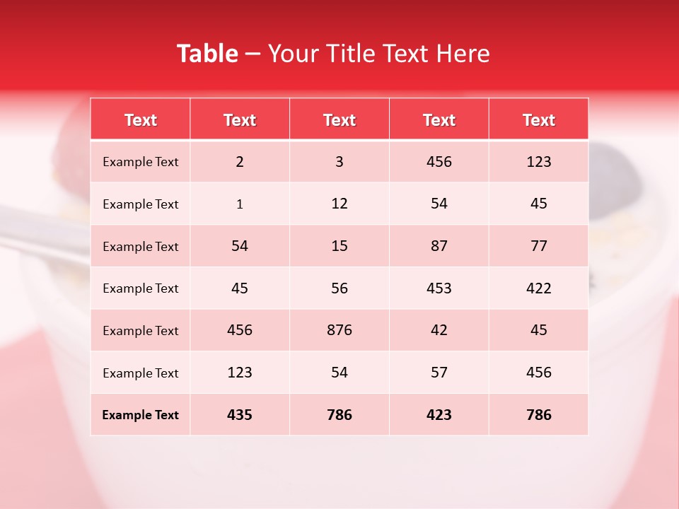Fruit Grain Cereal PowerPoint Template