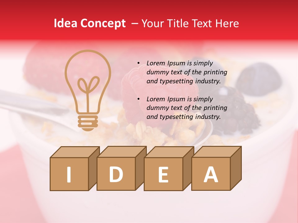 Fruit Grain Cereal PowerPoint Template