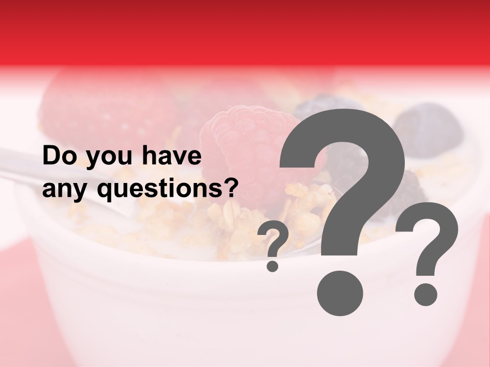 Fruit Grain Cereal PowerPoint Template