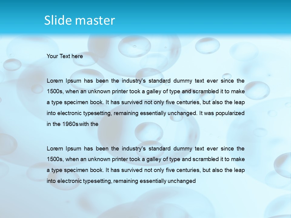 Painting Line Swimming PowerPoint Template
