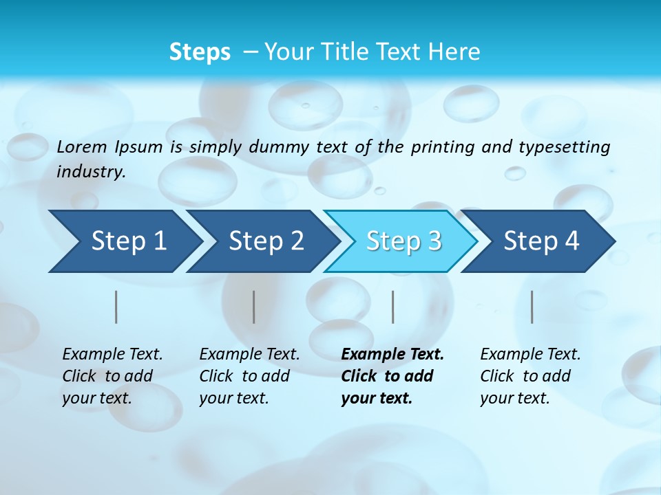 Painting Line Swimming PowerPoint Template