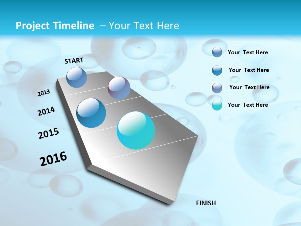 Painting Line Swimming PowerPoint Template