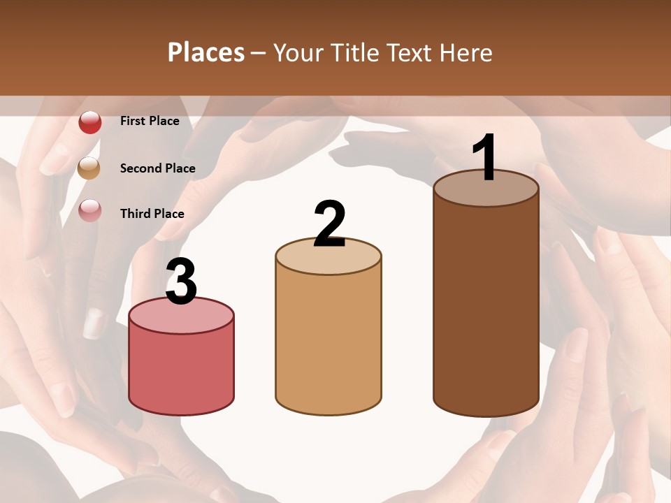 Peace Arms Black PowerPoint Template