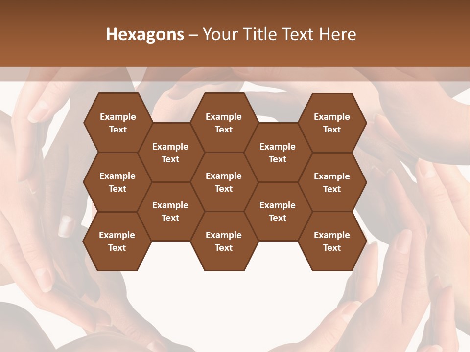 Peace Arms Black PowerPoint Template