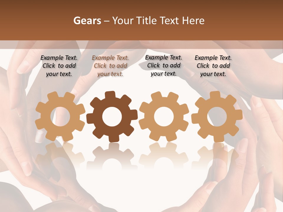 Peace Arms Black PowerPoint Template