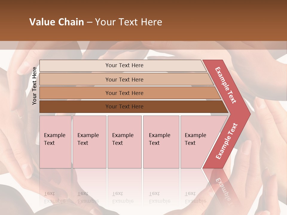 Peace Arms Black PowerPoint Template