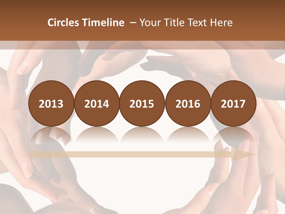 Peace Arms Black PowerPoint Template