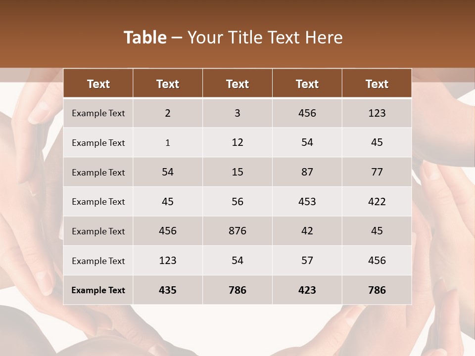 Peace Arms Black PowerPoint Template