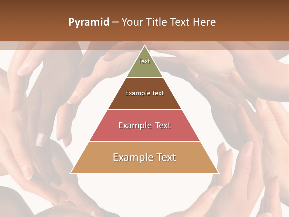 Peace Arms Black PowerPoint Template