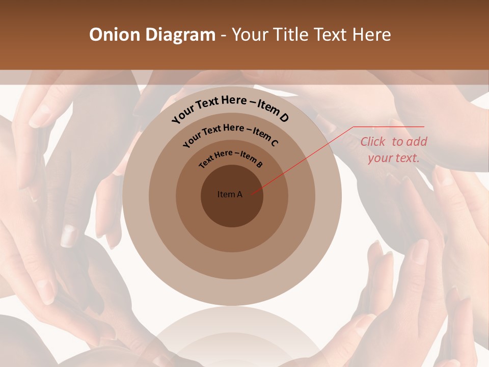 Peace Arms Black PowerPoint Template