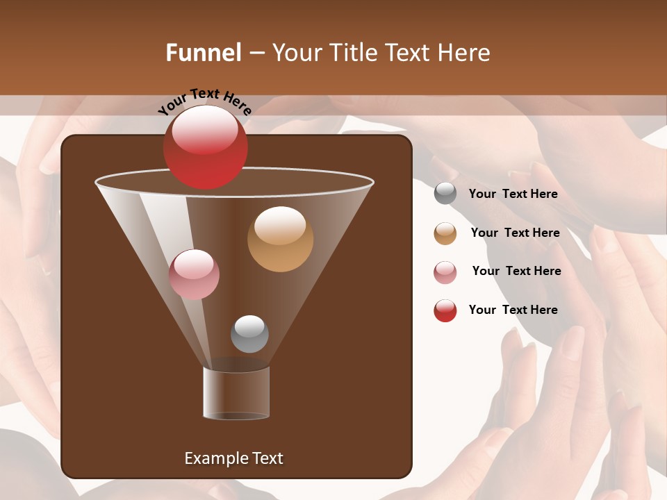 Peace Arms Black PowerPoint Template