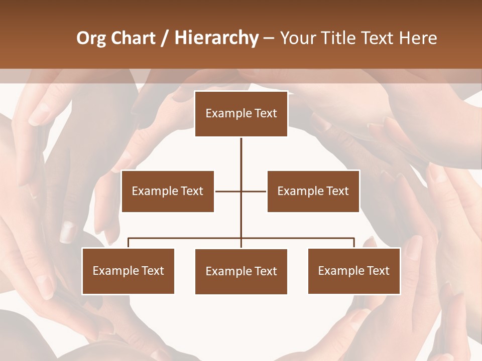 Peace Arms Black PowerPoint Template