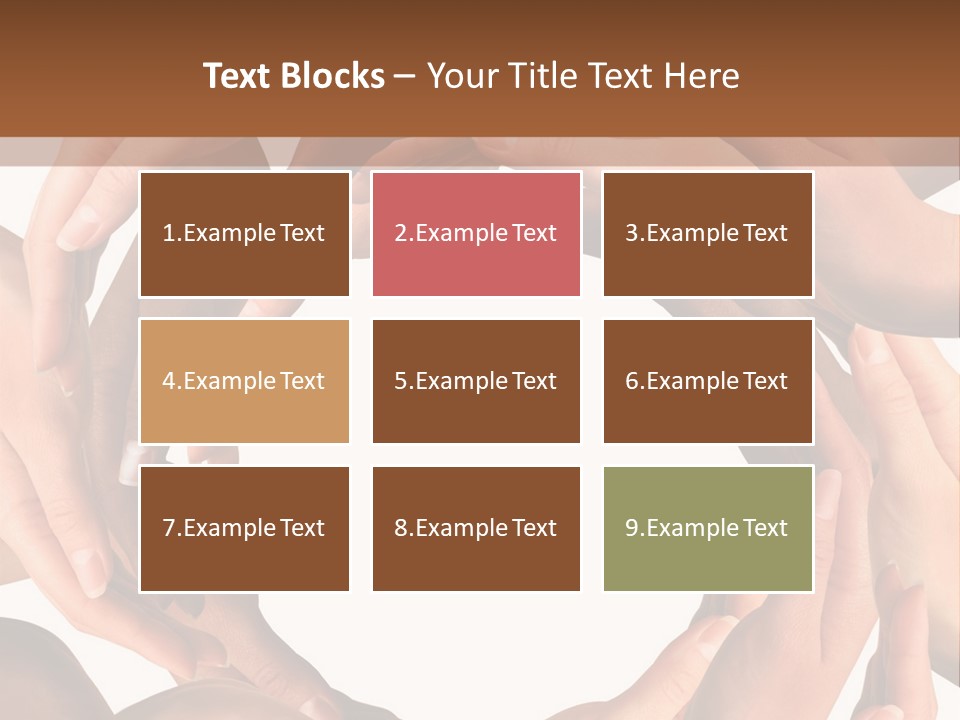 Peace Arms Black PowerPoint Template