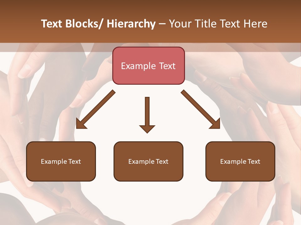 Peace Arms Black PowerPoint Template