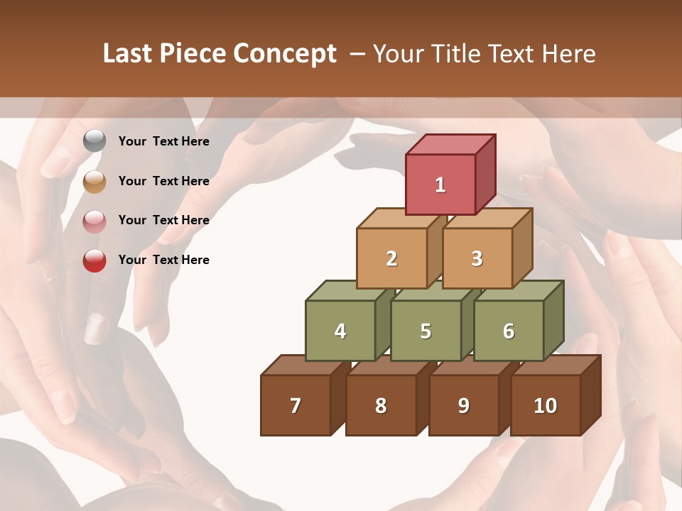 Peace Arms Black PowerPoint Template