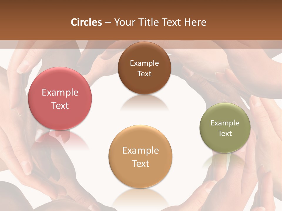 Peace Arms Black PowerPoint Template