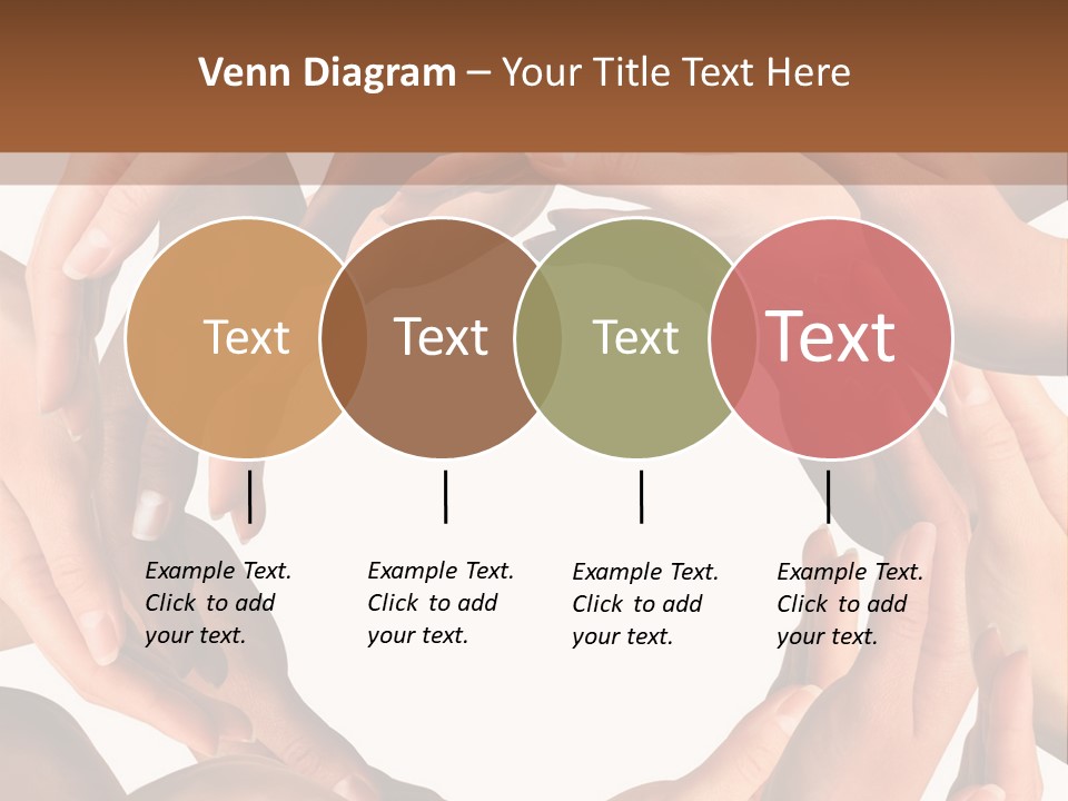 Peace Arms Black PowerPoint Template