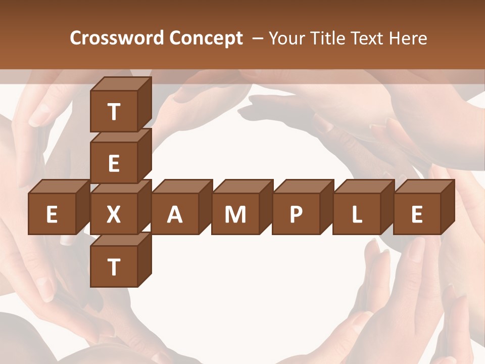 Peace Arms Black PowerPoint Template